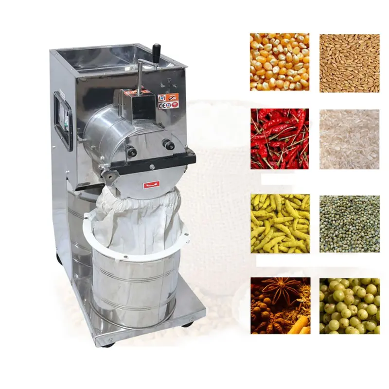 Commercial 1 HP Flour Mill/Atta Chakki 25 kg/hr, Chamber Size 8 x 4 Inch
